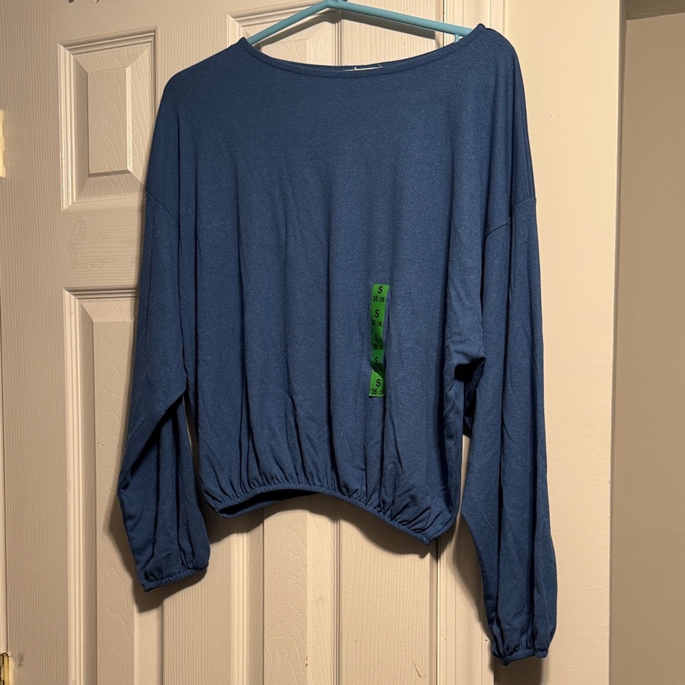 Zara Blue Crew Neck Sweater